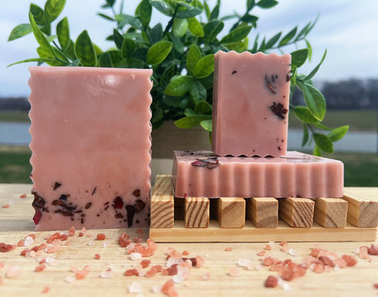 HIMALAYAN ROSE | Himalayan Salt + Rose Essential Oils