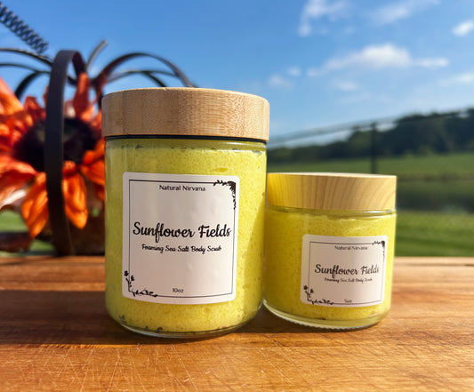 SUNFLOWER FIELDS BODY SCRUB | Lemongrass + Bergamot