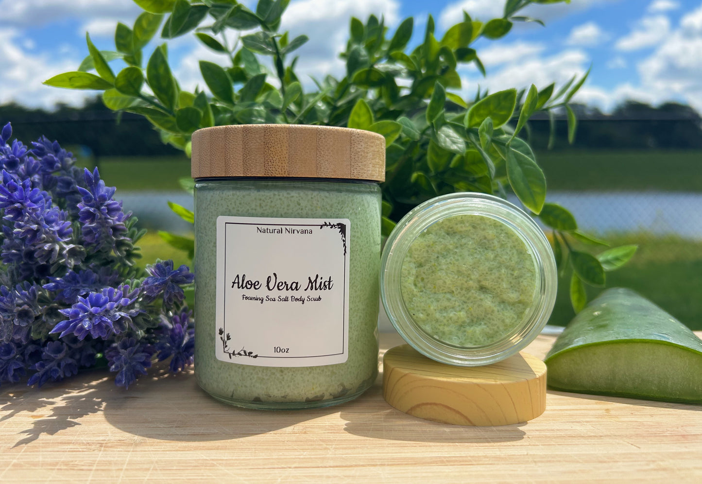 ALOE VERA MIST BODY SCRUB |Tea Tree + Lavender