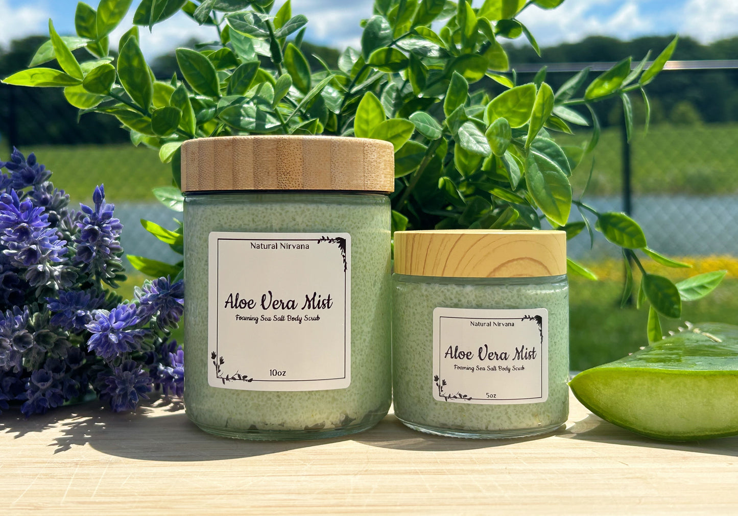ALOE VERA MIST BODY SCRUB |Tea Tree + Lavender